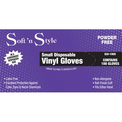 Soft N Style Clear Vinyl Gloves - 100pk