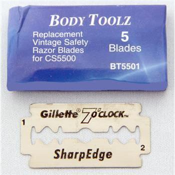 Body Toolz Double Edge Replacement Blades - 5pk BT5501