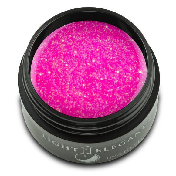 Light Elegance - Hot Pink Glitter Gel 17ml
