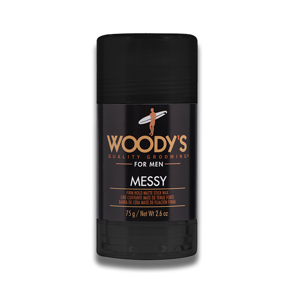 Woodys Messy Firm Hold Matte Wax Styling Stick (2.6oz)
